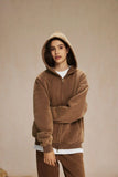 "Faded Brown" Dual-Zip Hoodie