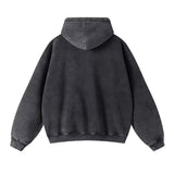 "Faded Black" Dual-Zip Hoodie