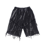 "Distressed" Denim Shorts