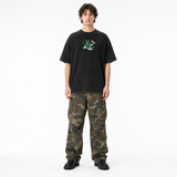 Model wearing the Emerald Ascension Vintage Tee, front view