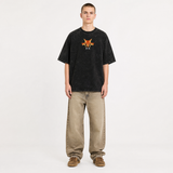 Model wearing the Arcane Focus Vintage Tee, front view