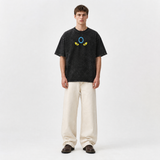 Model wearing the Lunar Pulse Vintage Tee, front view