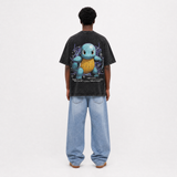 Model wearing the Azure Tide Vintage Tee, back view