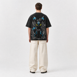 Model wearing the Lunar Pulse Vintage Tee, back view
