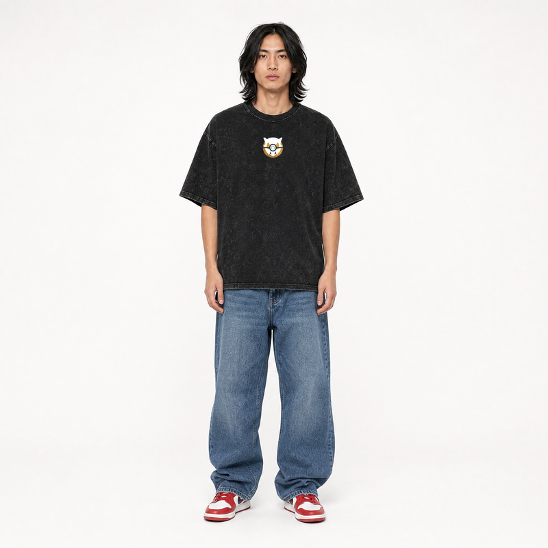 Model wearing the Lone Relic Vintage Tee, front view