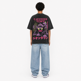 Model wearing the Violet Haze Vintage Tee, back view