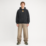 Model wearing the Celestial Flight Vintage Hoodie, front view