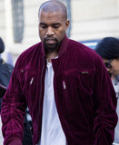 "Velour Slim" Bomber Jacket
