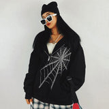 "Spider-Web" Zip Hoodie